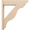 Ekena Millwork 8-in W x 34-in D x 38-in H Funston Slat Rough Cedar Woodgrain TimberThane Outlooker, Primed Tan OUTUR080X34X38FST24RCPR - alternate 4